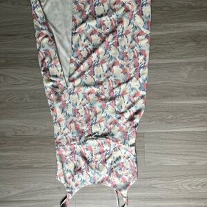 Abercrombie & Fitch Floral Maxi Dress - Pink and Blue